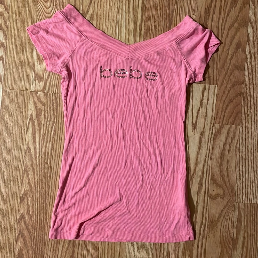 Women’s BEBE pink shirt